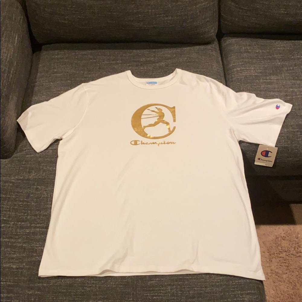 Champion Heritage Brand New White/Gold T-Shirt XXL